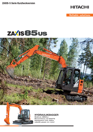 Excavatoare pe șenile Hitachi ZX85US-5A