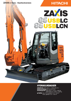 Excavatoare pe șenile Hitachi ZX 85 US BLC-3