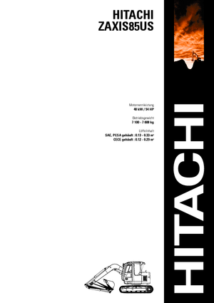 Excavatoare pe șenile Hitachi ZX 85 US
