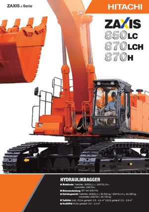 Excavatoare pe șenile Hitachi ZX 870 H 3 LD