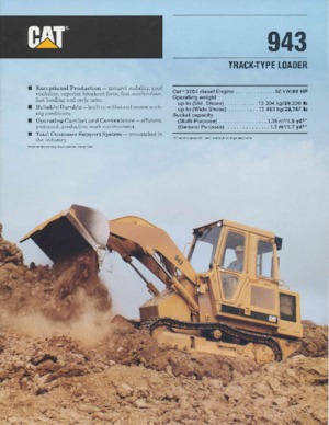 Încărcătoare pe șenile Caterpillar 943