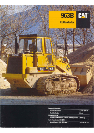 Încărcătoare pe șenile Caterpillar 963 B