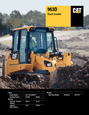 Încărcătoare pe șenile Caterpillar 963D