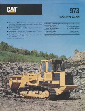 Încărcătoare pe șenile Caterpillar 973
