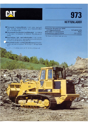 Încărcătoare pe șenile Caterpillar 973