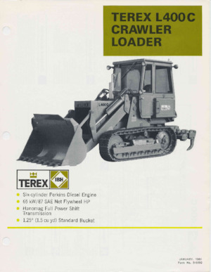 Încărcătoare pe șenile Terex L400C