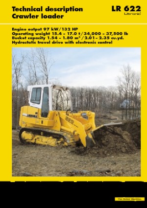 Încărcătoare pe șenile Liebherr LR 622