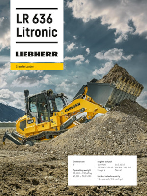 Încărcătoare pe șenile Liebherr LR 636 Litronic