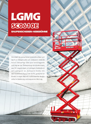 Platforme de ridicare de tip foarfecă pe șenile LGMG  SC0610E