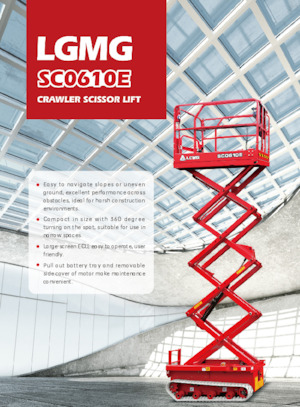 Platforme de ridicare de tip foarfecă pe șenile LGMG  SC0610E