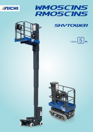 Platforme de ridicare de tip foarfecă pe șenile Aichi SKYTOWER RM05C1NS