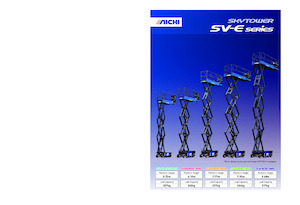 Platforme de ridicare de tip foarfecă pe șenile Aichi SKYTOWER SV06E1NS