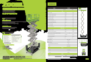 Platforme de ridicare de tip foarfecă pe șenile Zoomlion ZS1216C