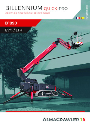Nacele telescopice pe șenile Almac B1890 QUICK-PRO LTH