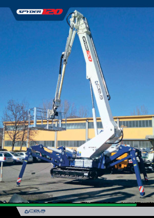 Nacele telescopice pe șenile CELA DT120 Spyder