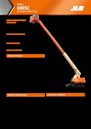 Nacele telescopice pe șenile JLG 600SC