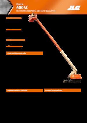 Nacele telescopice pe șenile JLG 600SC
