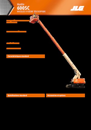 Nacele telescopice pe șenile JLG 600SC