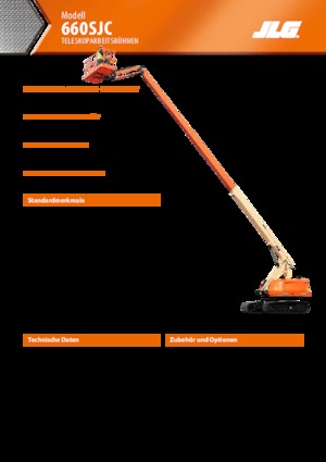 Nacele telescopice pe șenile JLG 660SJC