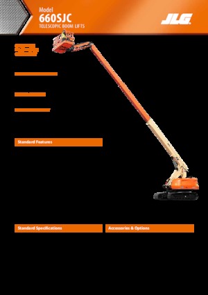 Nacele telescopice pe șenile JLG 660SJC