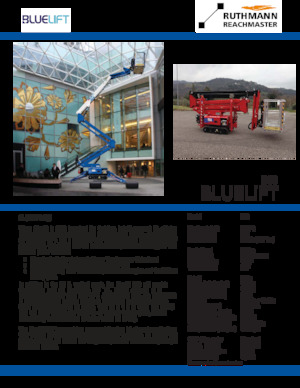 Nacele cu braț articulat pe șenile Ruthmann BLUELIFT B53