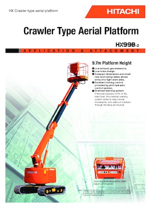 Nacele telescopice pe șenile Hitachi HX 99 B 2