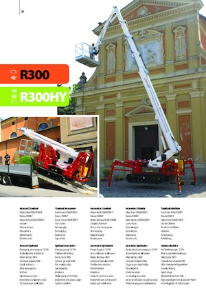 Nacele telescopice pe șenile Easy Lift R300HY