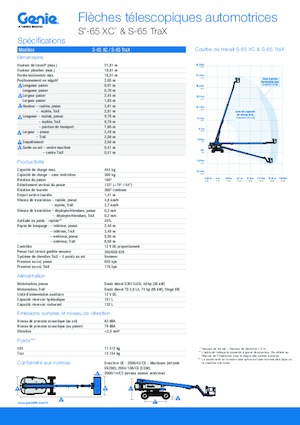 Nacele telescopice pe șenile Genie S-65 TraX
