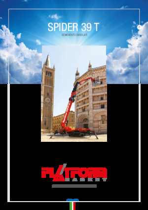 Nacele telescopice pe șenile Platform Basket SPIDER 39 T