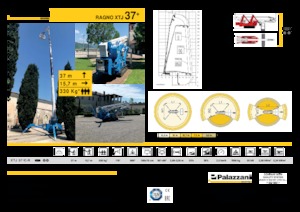Nacele telescopice pe șenile Palazzani XTJ 37+ C