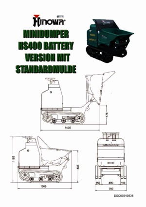 Dumpere pe Şenile Hinowa HS 400 Battery