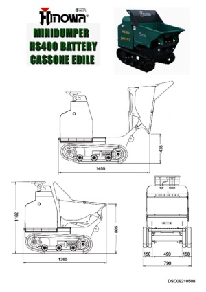 Dumpere pe Şenile Hinowa HS 400 Battery