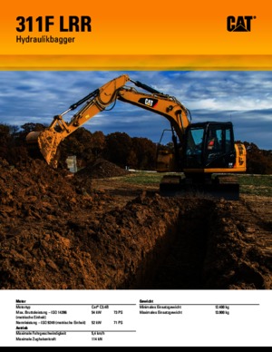 Excavatoare pe șenile Caterpillar 311F L RR