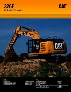 Excavatoare pe șenile Caterpillar 326F L