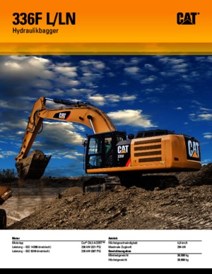 Excavatoare pe șenile Caterpillar 336F L