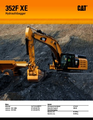 Excavatoare pe șenile Caterpillar 352F L XE
