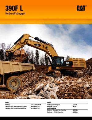 Excavatoare pe șenile Caterpillar 390F L