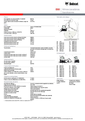 Excavatoare pe șenile Bobcat E 60