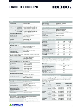 Excavatoare pe șenile Hyundai HX300L