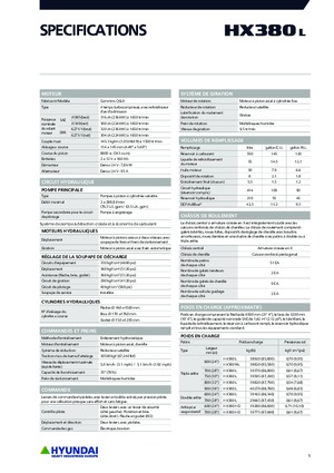 Excavatoare pe șenile Hyundai HX380L