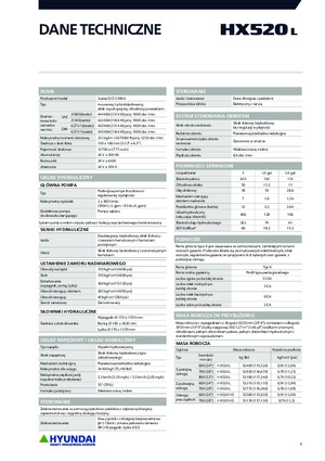 Excavatoare pe șenile Hyundai HX520L