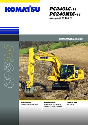 Excavatoare pe șenile Komatsu PC240NLC-11E0