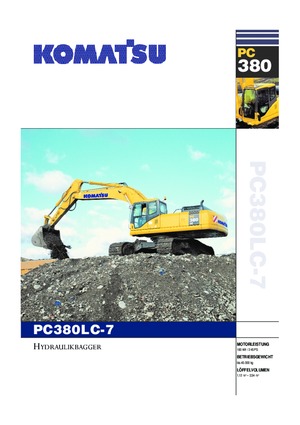 Excavatoare pe șenile Komatsu PC380LC-7 active