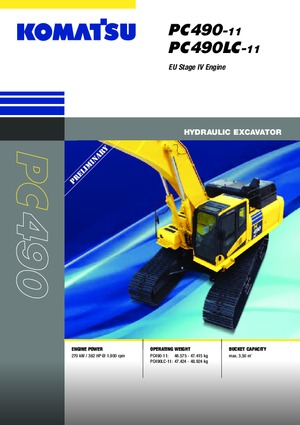 Excavatoare pe șenile Komatsu PC490LC-11E0