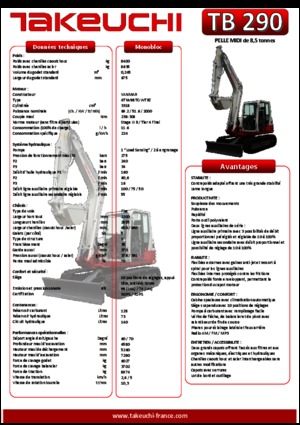 Excavatoare pe șenile Takeuchi TB290