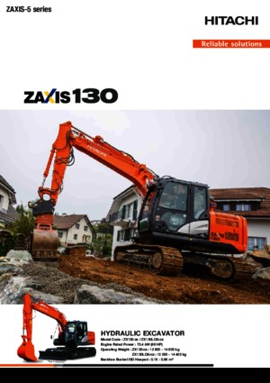 Excavatoare pe șenile Hitachi ZX 130 LCN-5 B