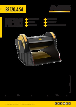 Cupe de concasor MB Crusher BF120.4 S4