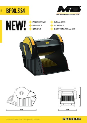 Cupe de concasor MB Crusher BF90.3 S4