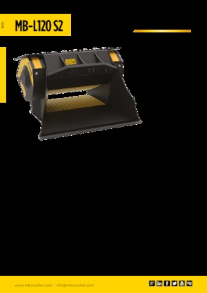 Cupe de concasor MB Crusher MB-L120 S2