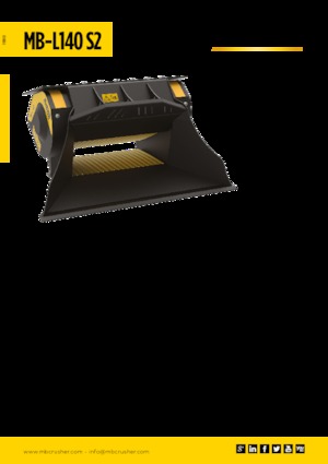 Cupe de concasor MB Crusher MB-L140 S2